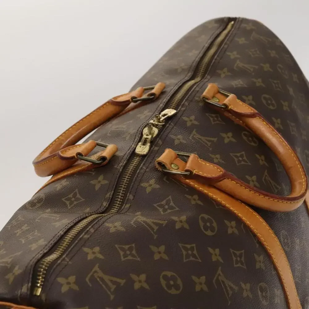LOUIS VUITTON Monogram Keepall 55 Boston Bag M41424